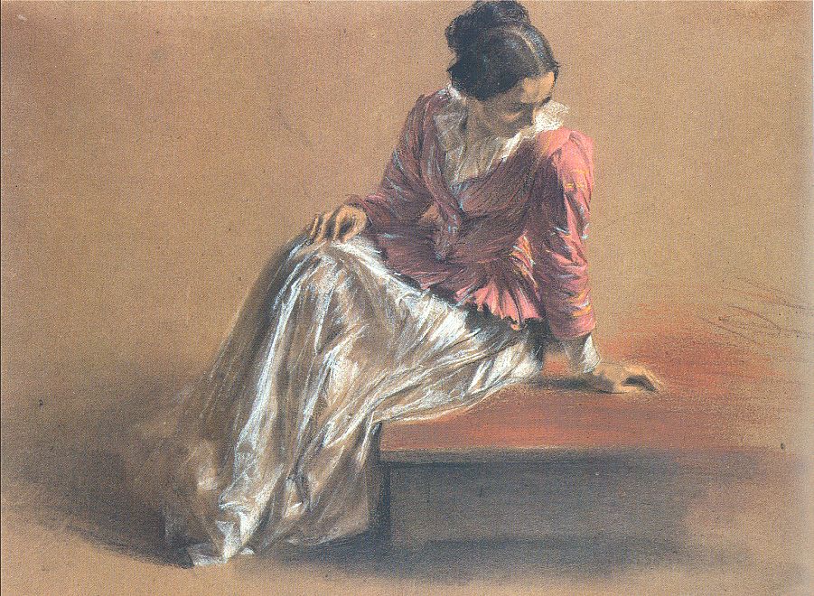 Costume Study of a Seated Woman: The Artist